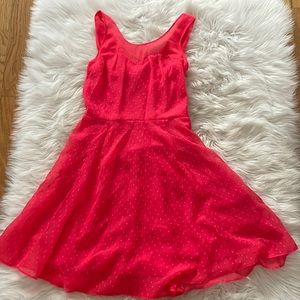 Hot pink spring dress from Express